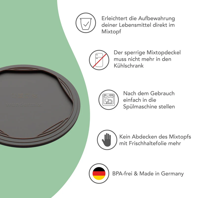 WunderLid® | siliconen deksel mengbeker Ø20cm - TM5/6/7 - Afbeelding 6