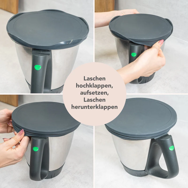 WunderLid® | siliconen deksel mengbeker Ø20cm - TM5/6/7 - Afbeelding 4