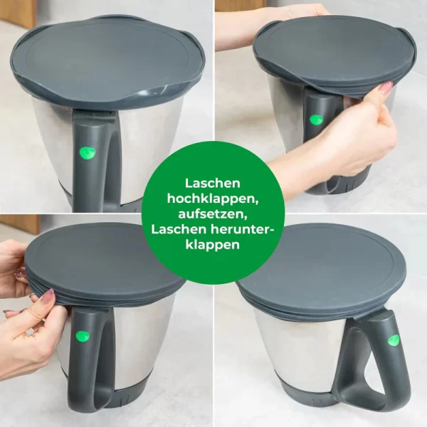WunderLid® | siliconen deksel mengbeker Ø20cm TM7, TM6, TM5 - Afbeelding 5
