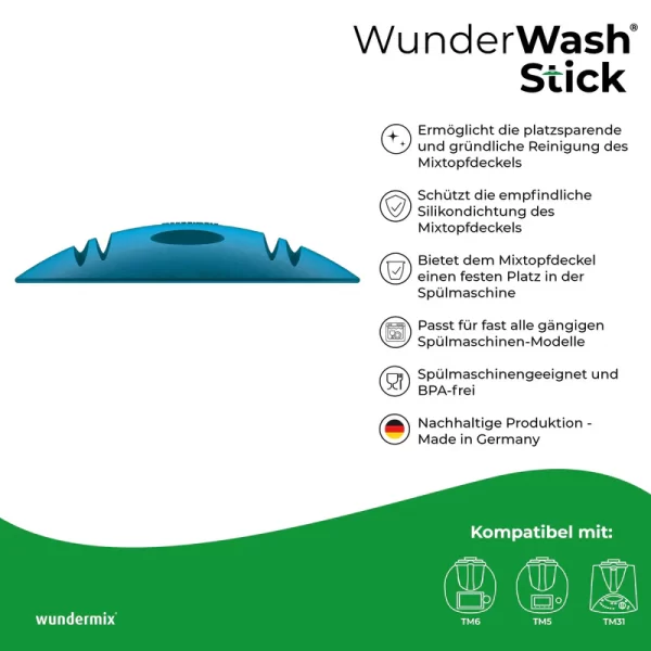 WunderWash® Stick | houder voor deksel vaatwasser - TM7, TM6, TM5, TM31, Monsieur Cuisine - Afbeelding 3
