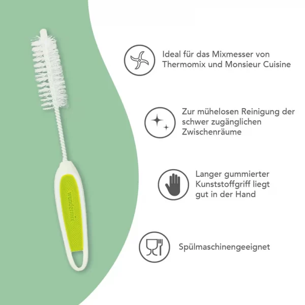 WunderBrush® | Reinigingsborsteltje dun - groen - Afbeelding 4