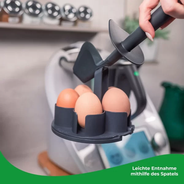 EggPro®| Eierhouder 5st met drager - mengbeker - TM7, TM6, TM5, TM31 - Afbeelding 3