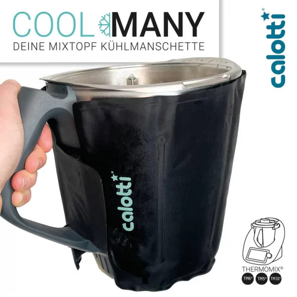 Calotti® | Cool Many mengbeker koelpack - zwart - TM6, TM5, TM31