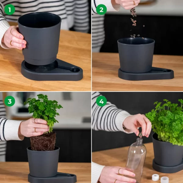 Herbimizer® | Kruidenpot met automatisch irrigatiesysteem - Afbeelding 4
