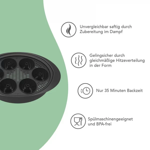 Gugelix® | mini tulband vorm voor Varoma® - TM6,TM5, TM31 - Afbeelding 3