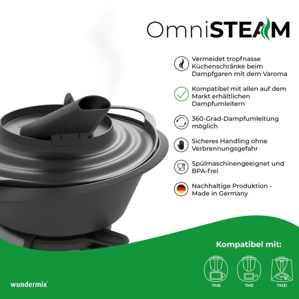 OmniSteam® | Varoma®deksel voor gebruik stoomomleider - Afbeelding 4