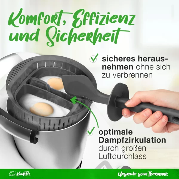 Kochfix | duo inzet pocheren/stomen (set van 2) - kookmandje - TM7, TM6, TM5 - Afbeelding 4
