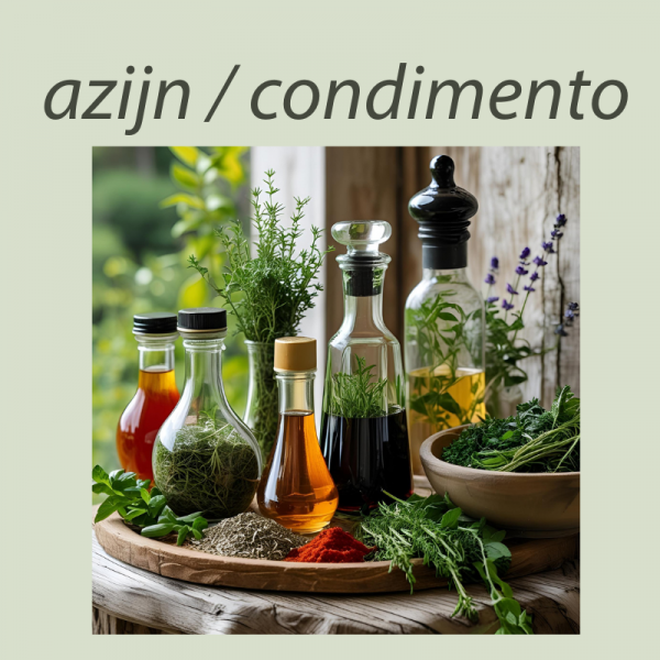 azijn en condimento