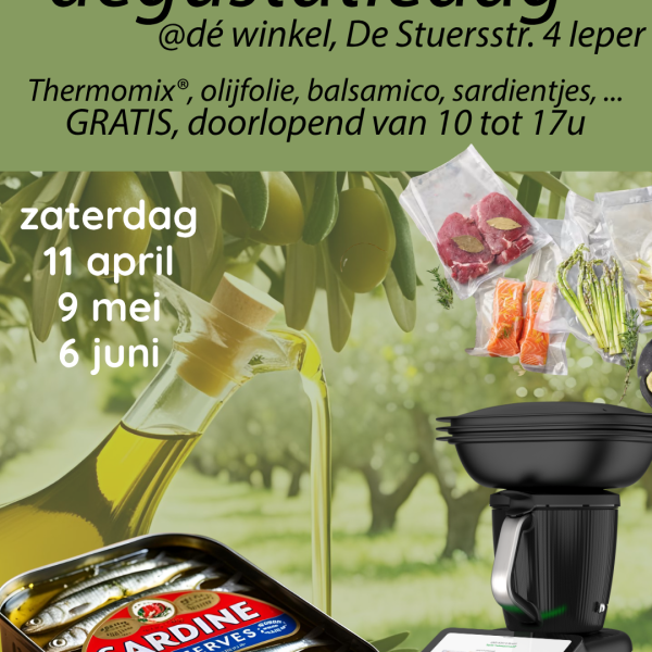 Degustatiedag - sardientjes, olijfolie, balsamico, Thermomix®