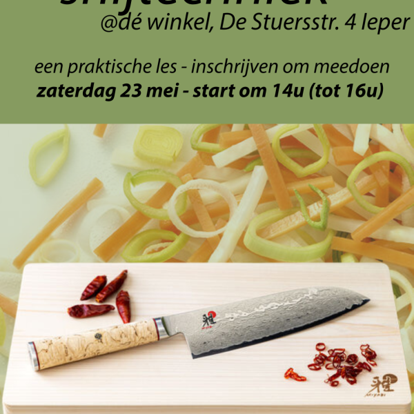 VOLZET !  SNIJtechniek, een praktische les